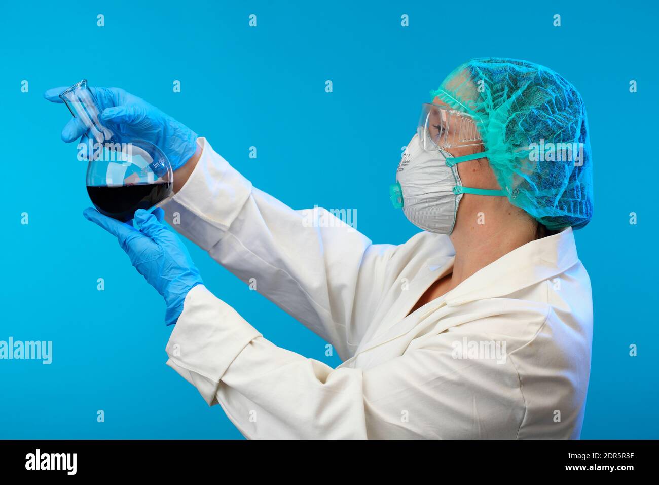 blood testing, blood in a test tube, antibody research, testing for the