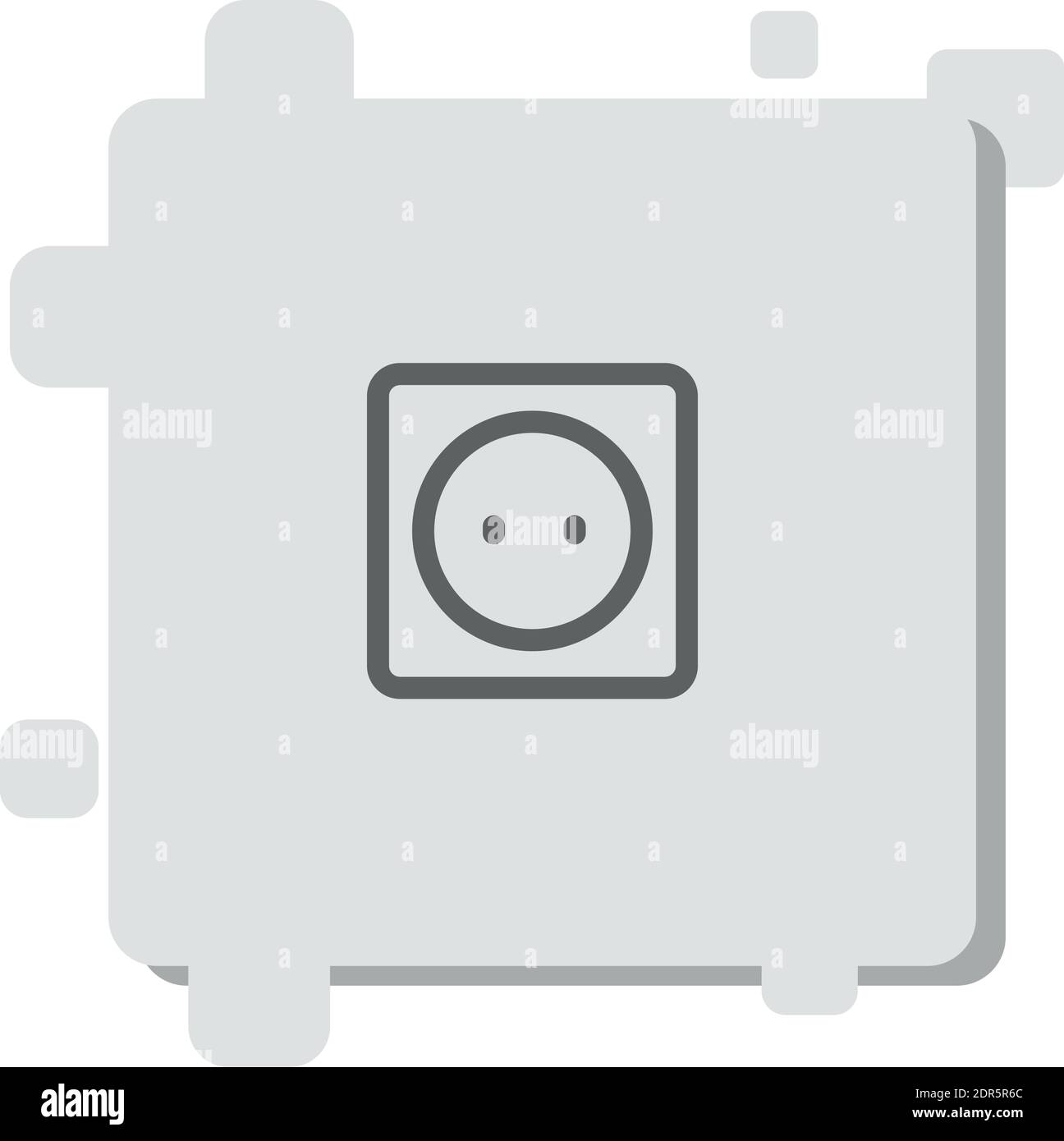 electric socket vector icon modern simple vector illustration Stock