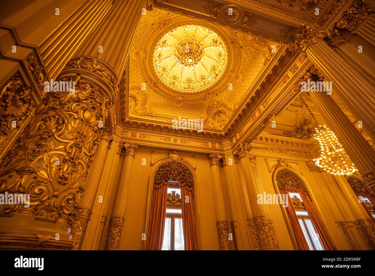 Inside of Teatro Colon in Buenos Aires Stock Photo