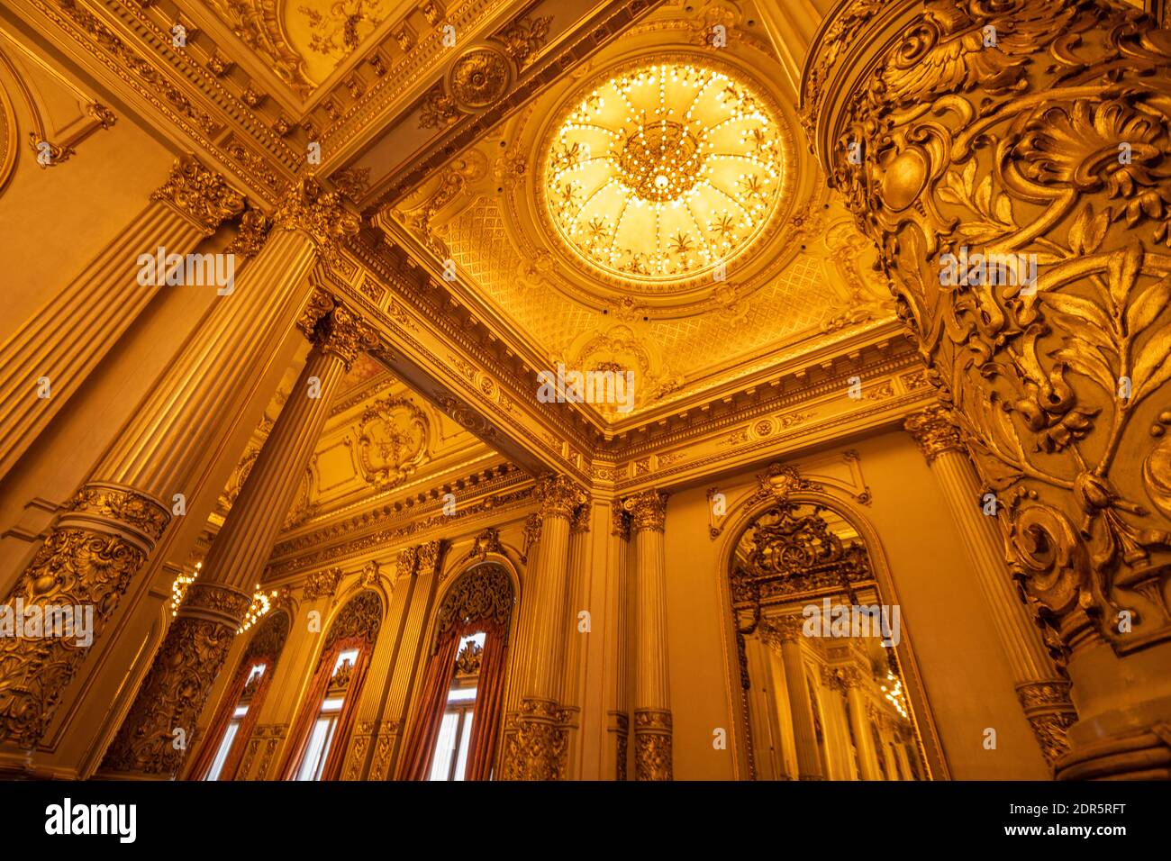 Inside Teatro colon in Buenos Aires Stock Photo