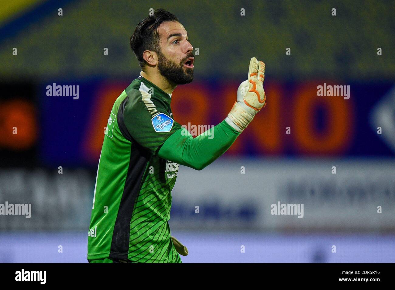 Waalwijk Netherlands December 19 Goalkeeper Kostas Lamprou Of Rkc Waalwijk During The Dutch Eredivisie Match Between Rkc Waalwijk And Psv At Mande Stock Photo Alamy