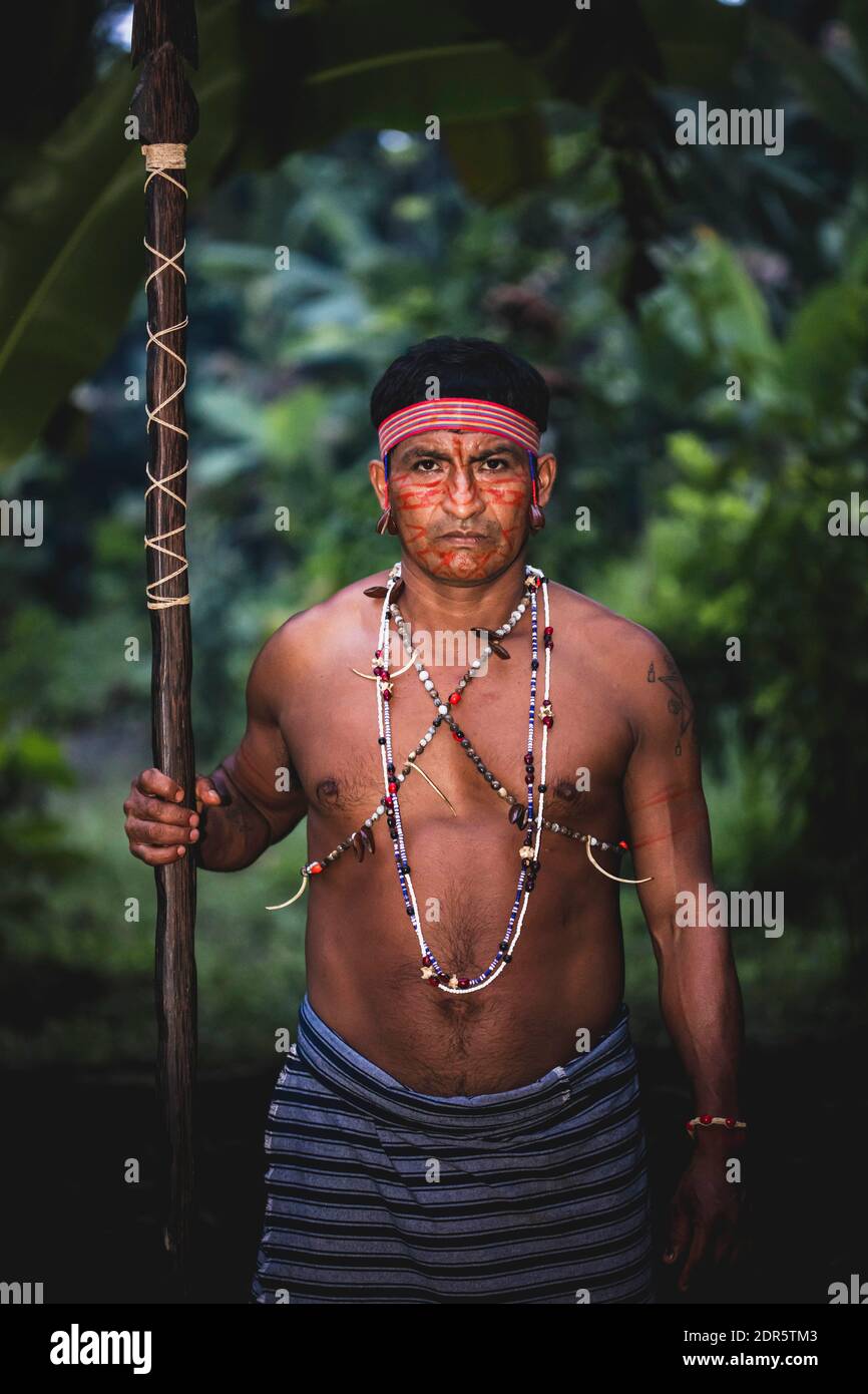 Shuar Territory, Amazon, Ecuador Stock Photo