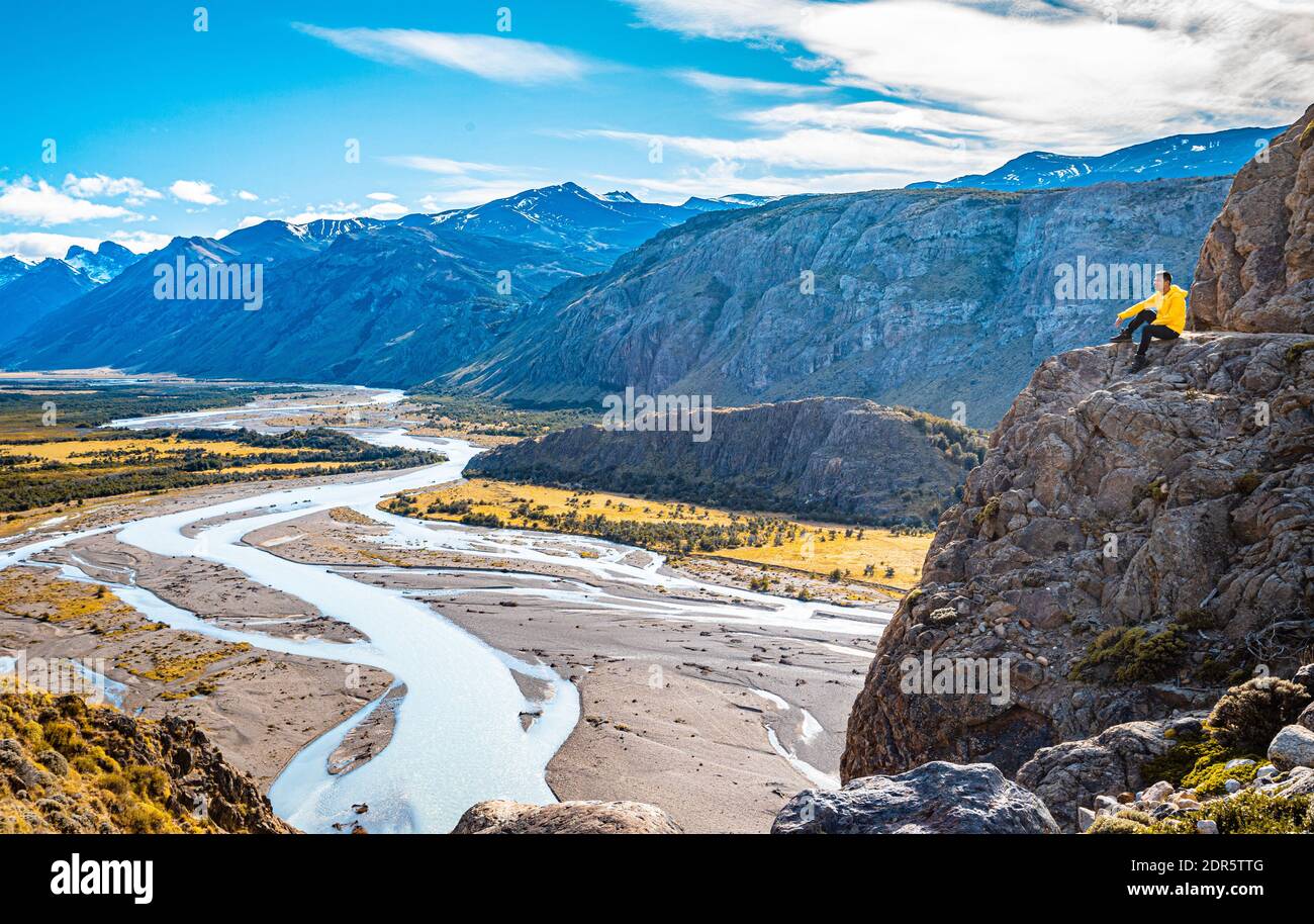 Viewpoint in El chalten Patagonia Argentina Stock Photo