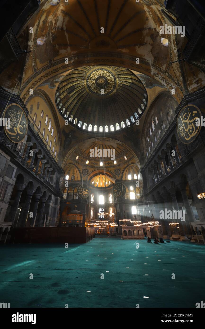 Hagia Sophia Mosque in Sultanahmet, Istanbul City, Turkey Stock Photo ...