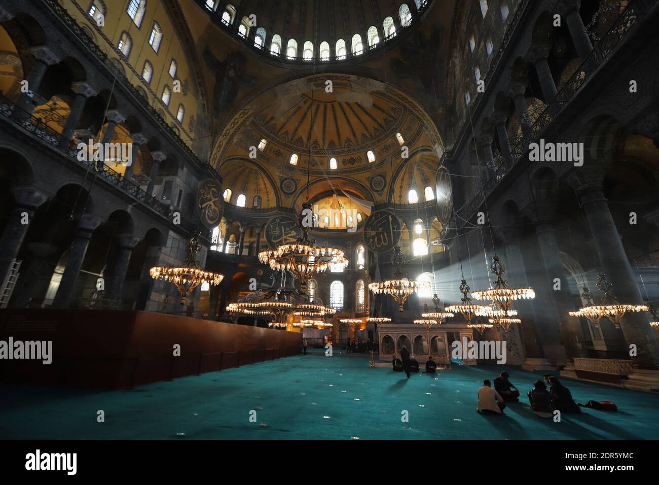 Hagia Sophia Mosque in Sultanahmet, Istanbul City, Turkey Stock Photo ...