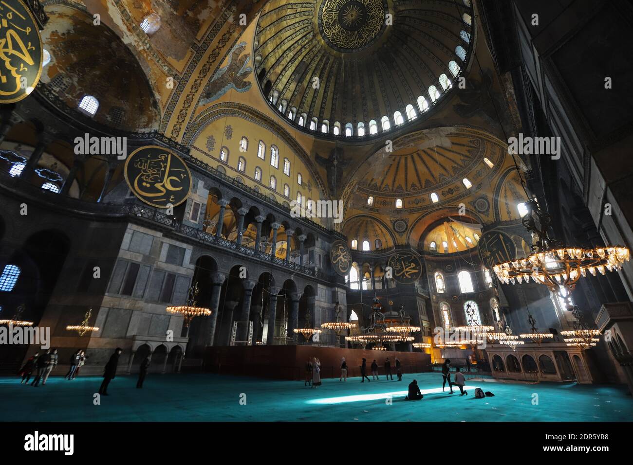 Hagia Sophia Mosque in Sultanahmet, Istanbul City, Turkey Stock Photo ...