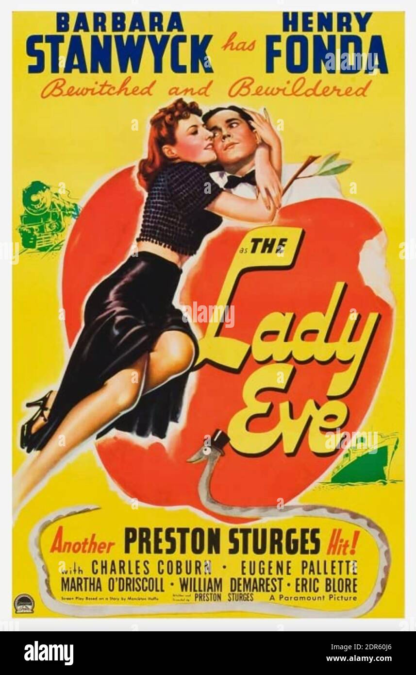 THE LADY EVE 1941 Paramount Pictures film with Barbara Stanwyck and Henry Fonda Stock Photo