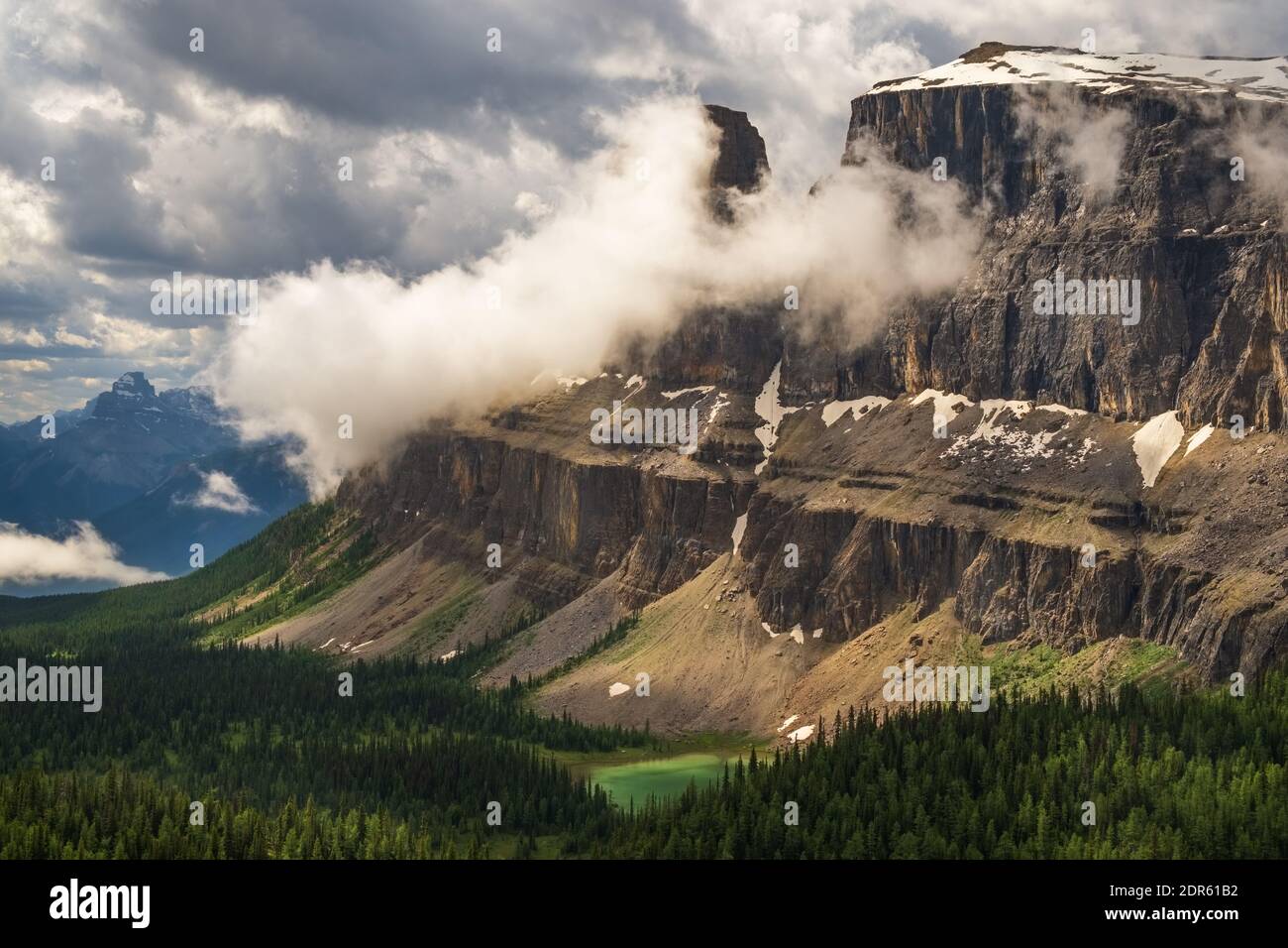 Castle Mountain-Banff National Park, Alberta, Canada Stock Photo