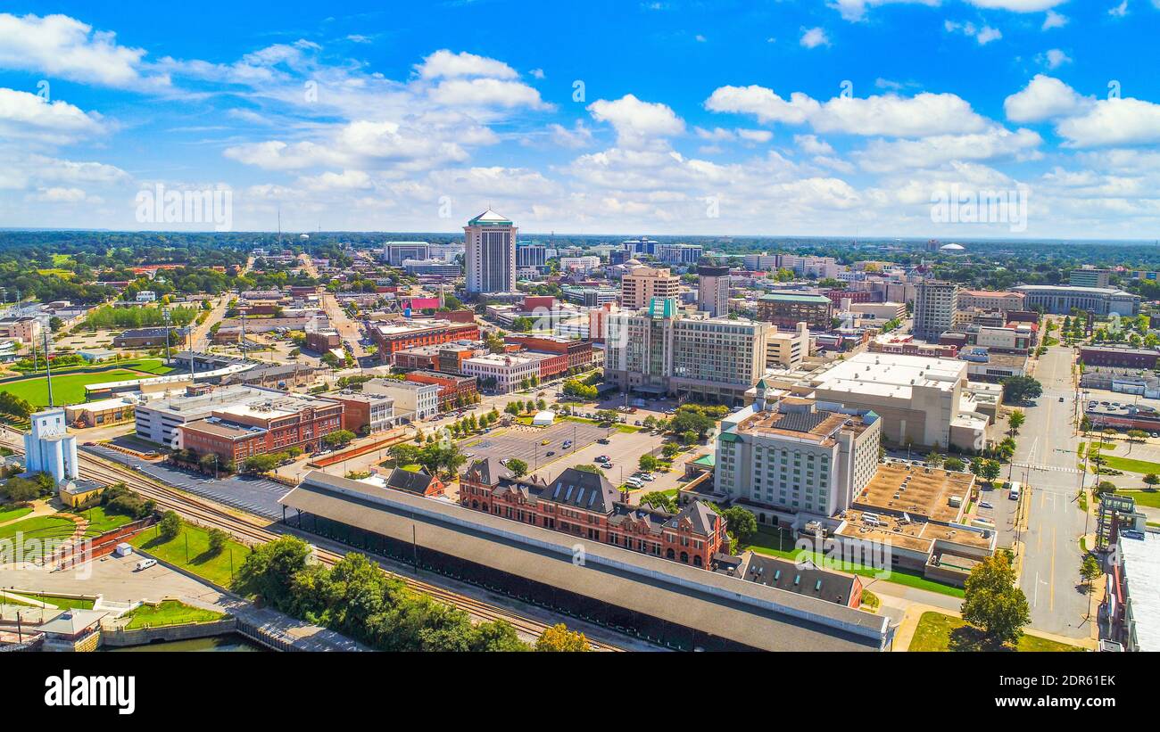 Montgomery, Alabama, USA Downtown Drone Skyline Aerial Stock Photo - Alamy