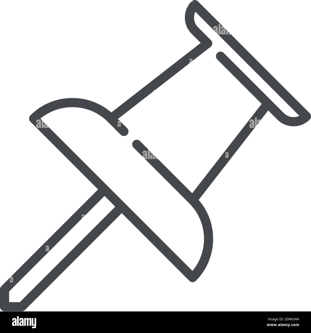 pin vector icon modern simple vector illustration Stock Vector Image ...