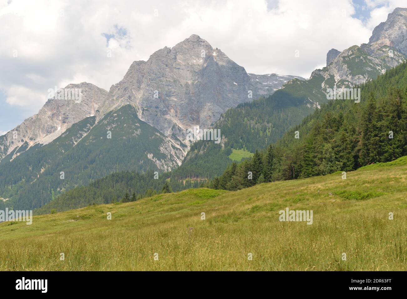 Hochkoening mountain range in Salzburger Land Stock Photo