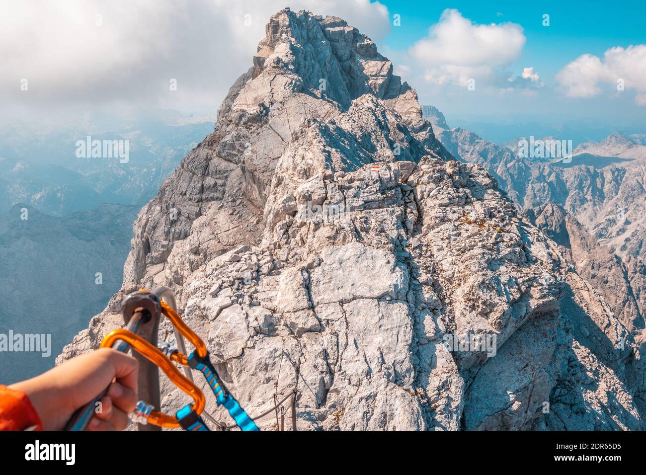 Summit of Mount Watzmann Stock Photo