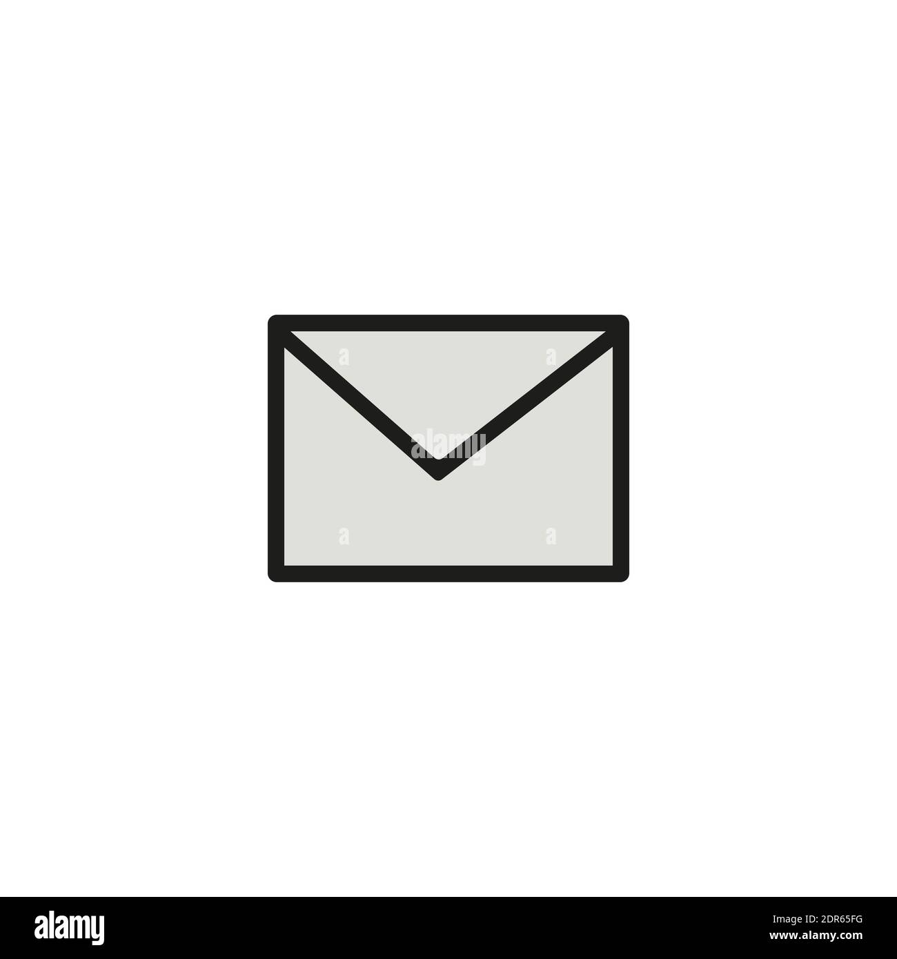 Email icon. Envelope Mail services. Contacts message send letter isolated flat Stock Vector
