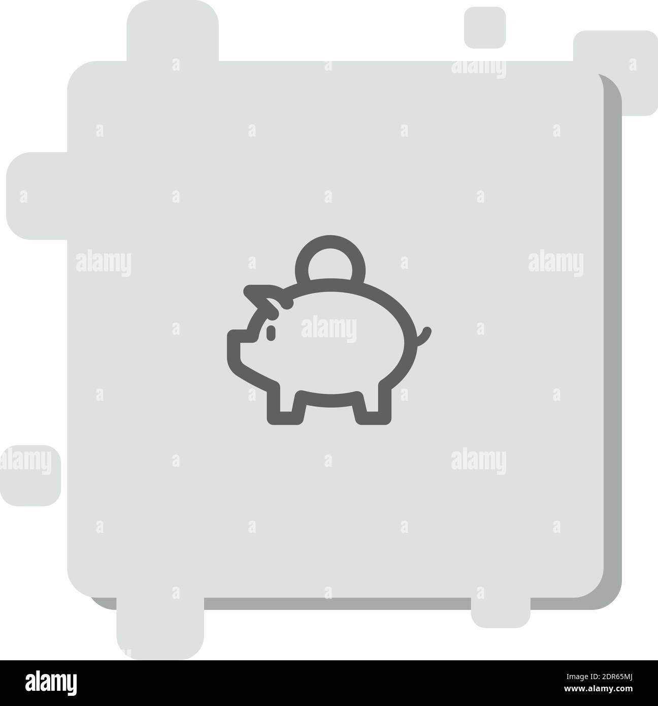 piggy bank vector icon modern simple vector illustration Stock Vector ...