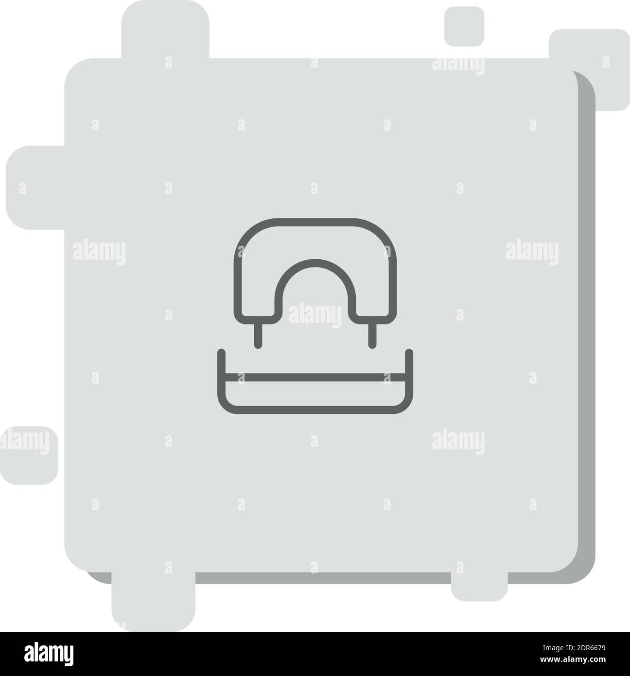 hole puncher vector icon modern simple vector illustration Stock Vector