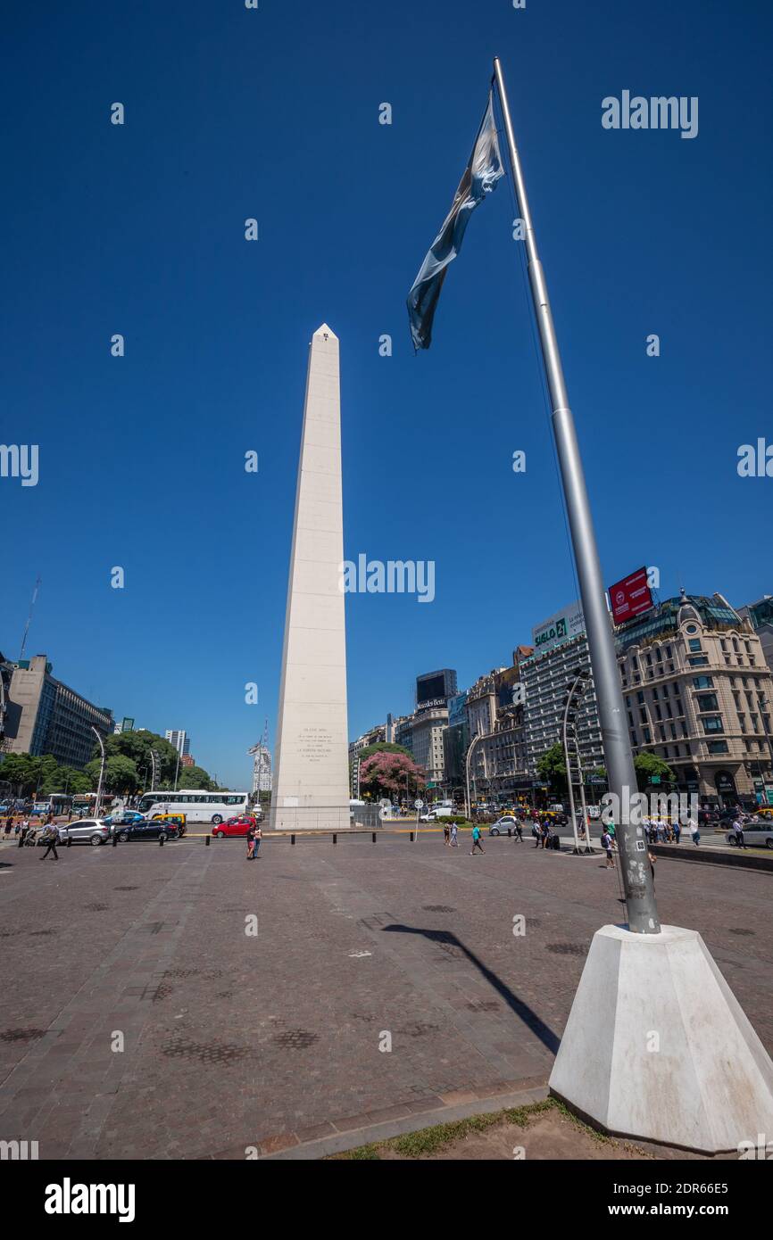 Obelisco de Buenos Aires Stock Photo