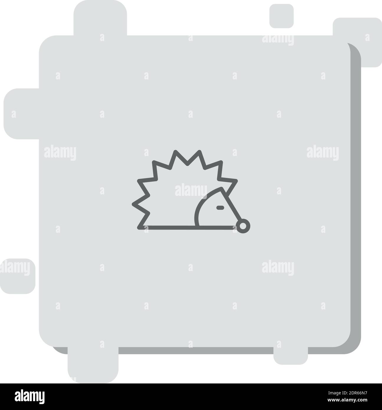 hedgehog vector icon modern simple vector illustration Stock Vector