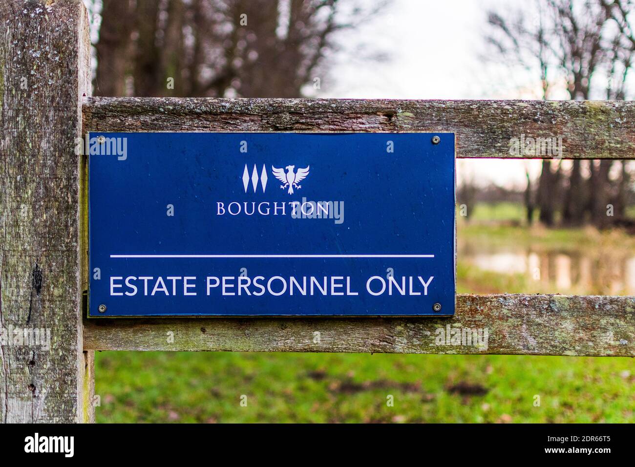 boughton estate personnel only Stock Photo
