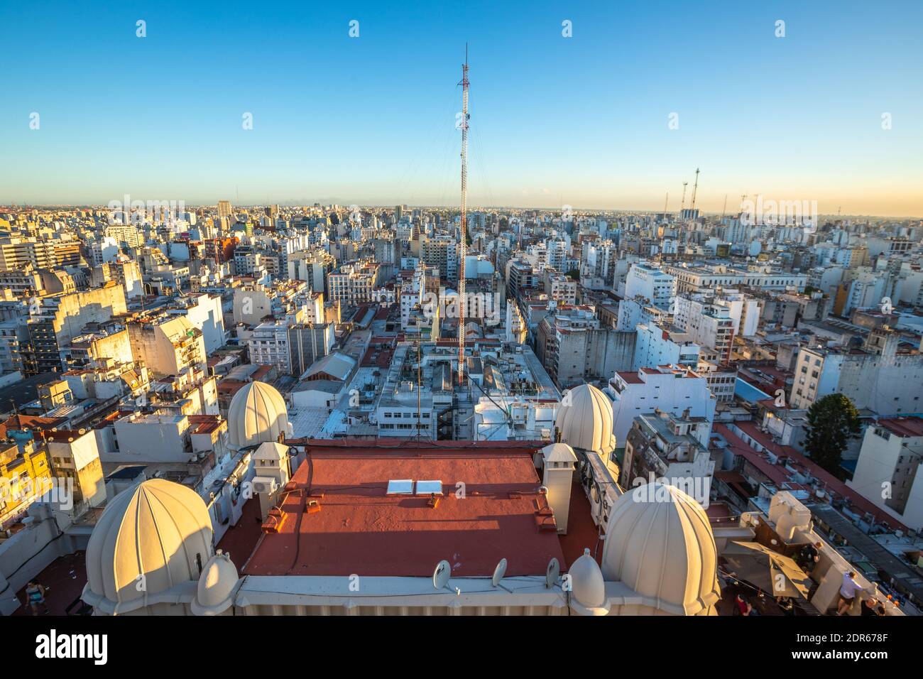 Sunset in Buenos Aires Argentina Stock Photo