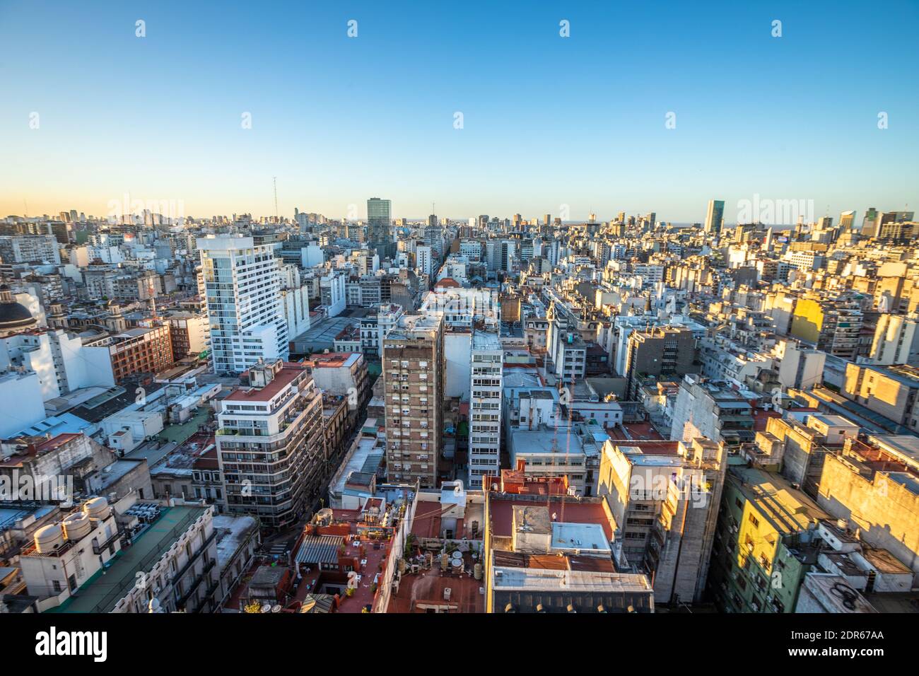 Panoramic view of Buenos Aires Argentina Stock Photo