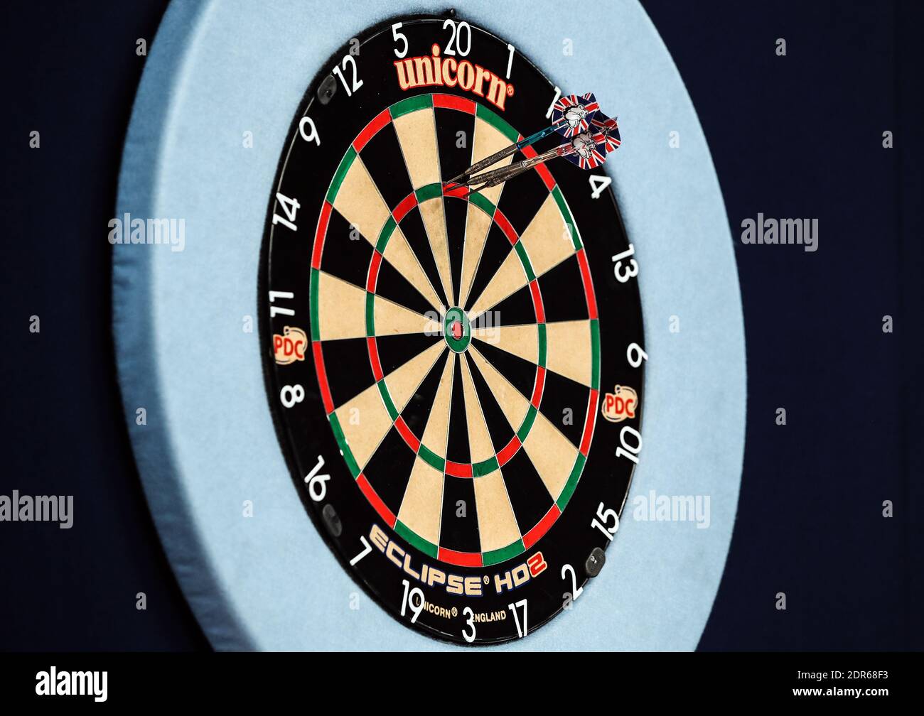 interrupt nose wastefully General view of a 180 score on the dartboard during day six of the William  Hill World Darts Championship at Alexandra Palace, London Stock Photo -  Alamy
