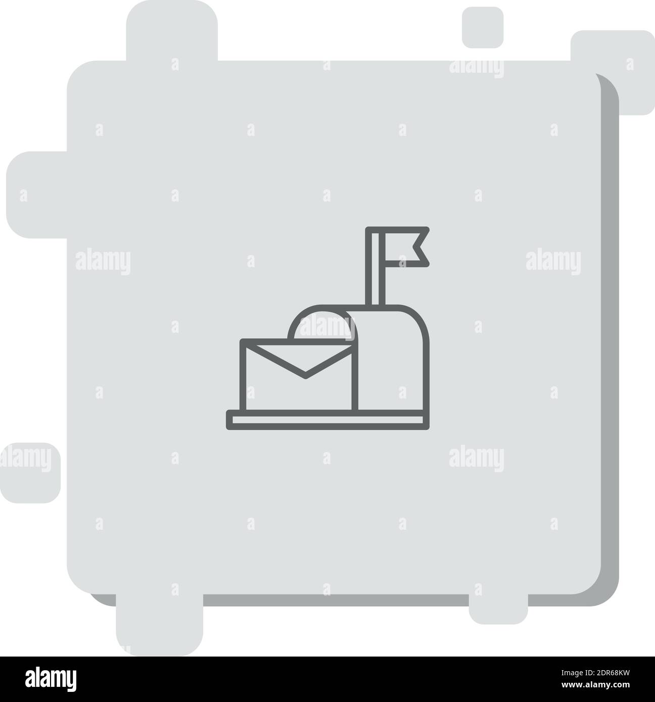 mailbox vector icon modern simple vector illustration Stock Vector ...