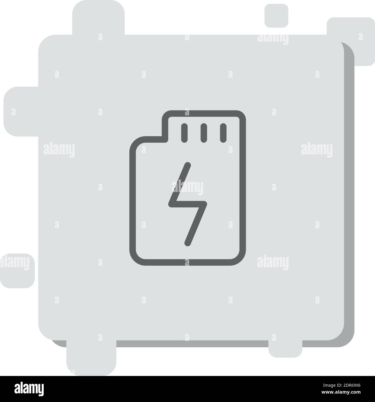 micro sd vector icon modern simple vector illustration Stock Vector