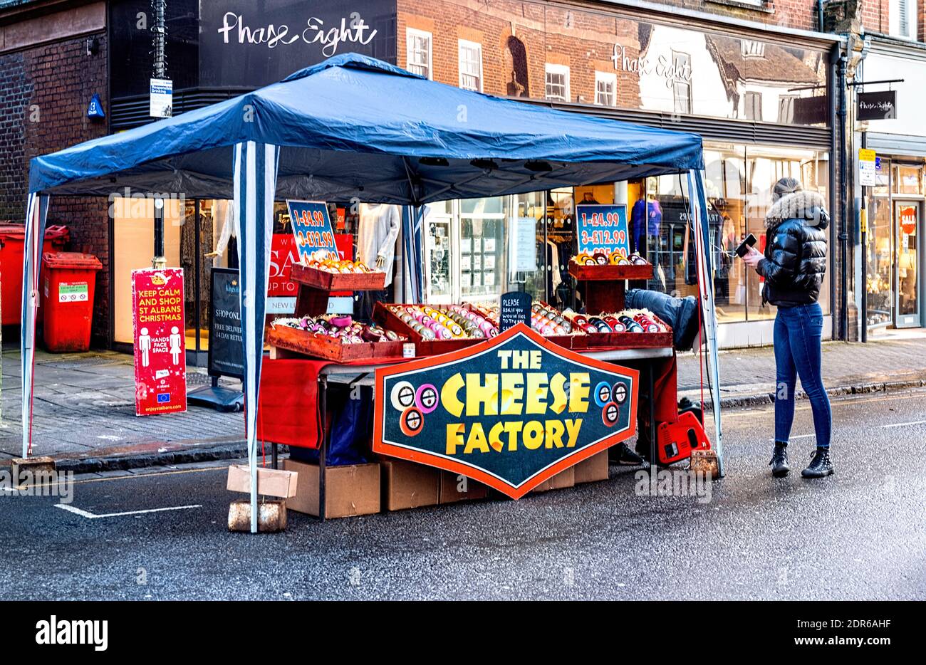 The Cheese Factory Market Stall, Charter Market St. Albans