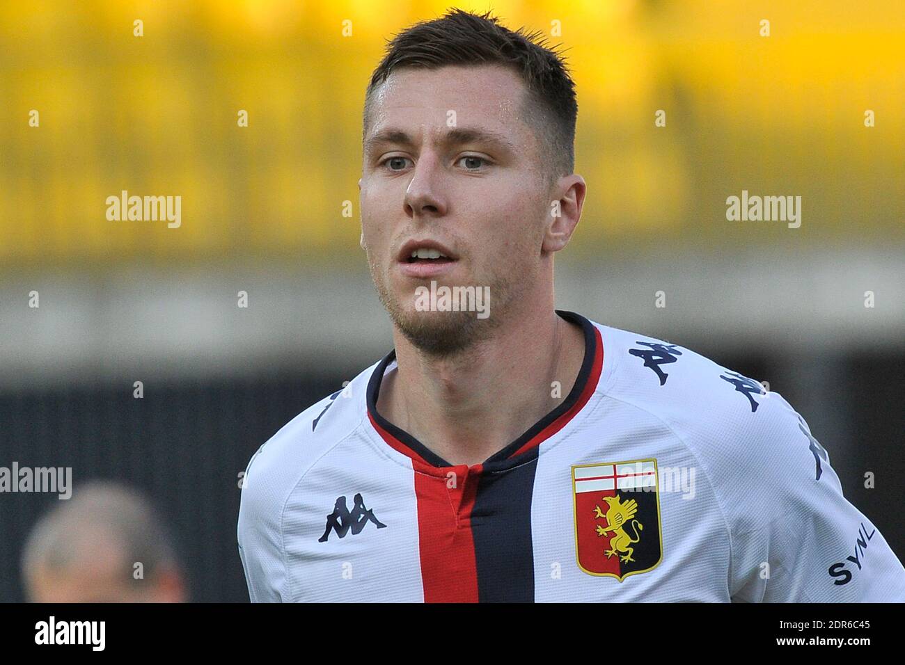 Benevento, Italy. 20th Dec, 2020. Lukas Lerager player of Genoa, during the match of the Italian football league Serie A between Benevento vs Genoa, final result 2-0, match played at the Ciro Vigorito stadium in Benevento. Italy, December 20, 2020. (Photo by Vincenzo Izzo/Sipa USA) Credit: Sipa USA/Alamy Live News Stock Photo