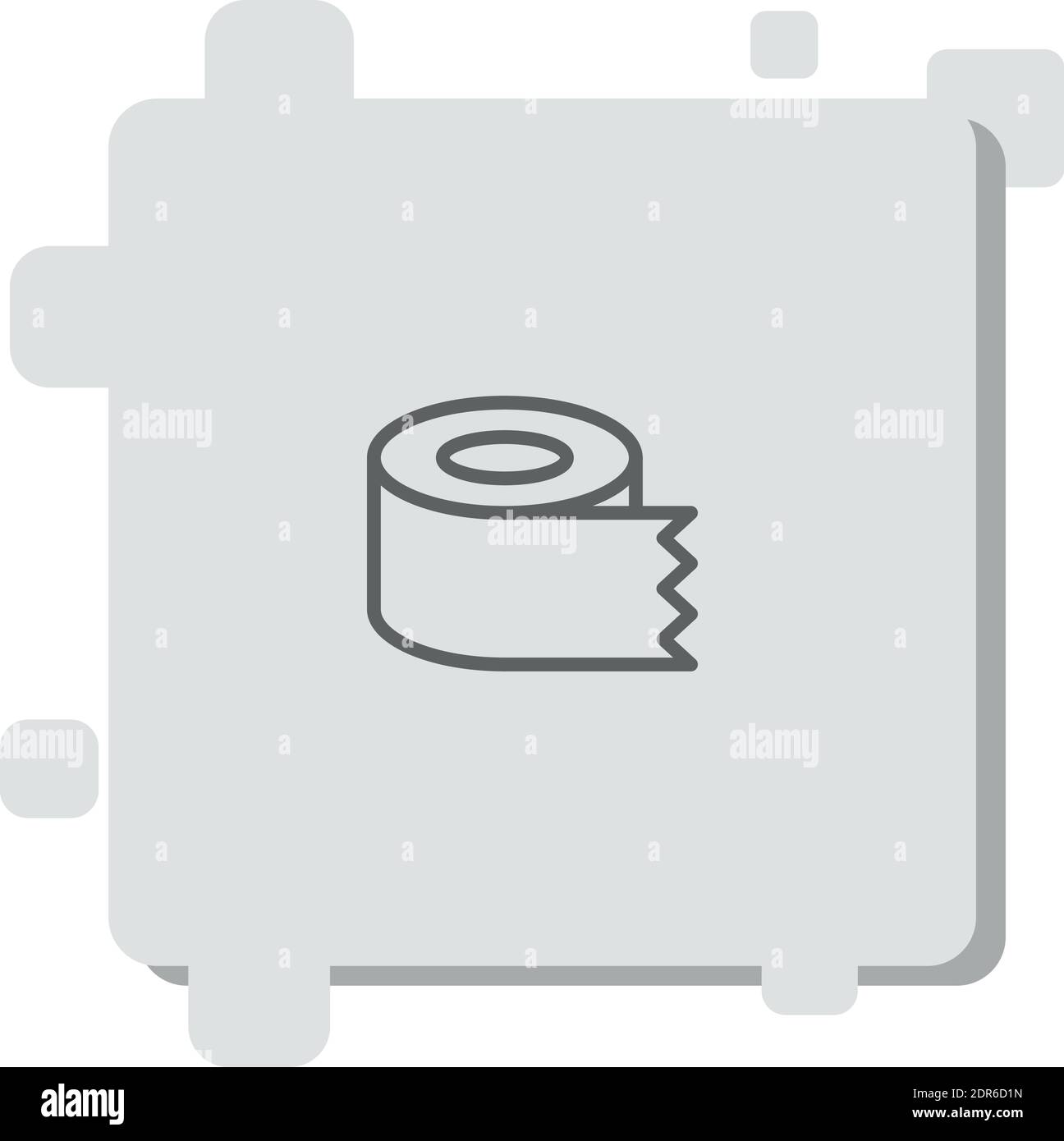 tissue roll vector icon modern simple vector illustration Stock Vector