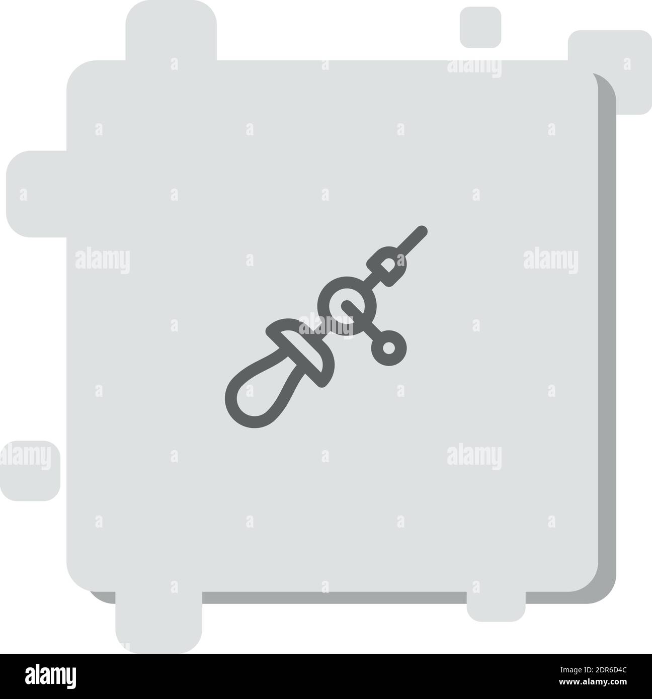 hand drill vector icon modern simple vector illustration Stock Vector