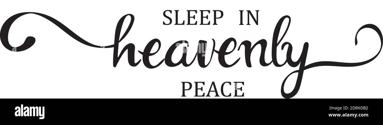 vector illustration of sleep in heavenly peace Stock Vector Image &amp; Art ...