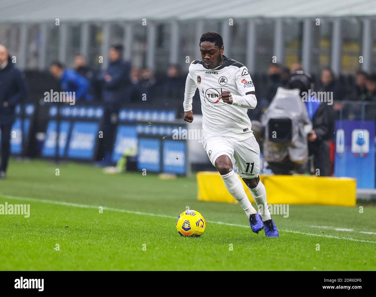 Milan Italy 20th Dec 2020 Emmanuel Gysi Of Spezia Calcio During The Serie A 2020 21 Football Match Between Fc Internazionale Vs Spezia Calcio At The San Siro Stadium Milan Italy On December