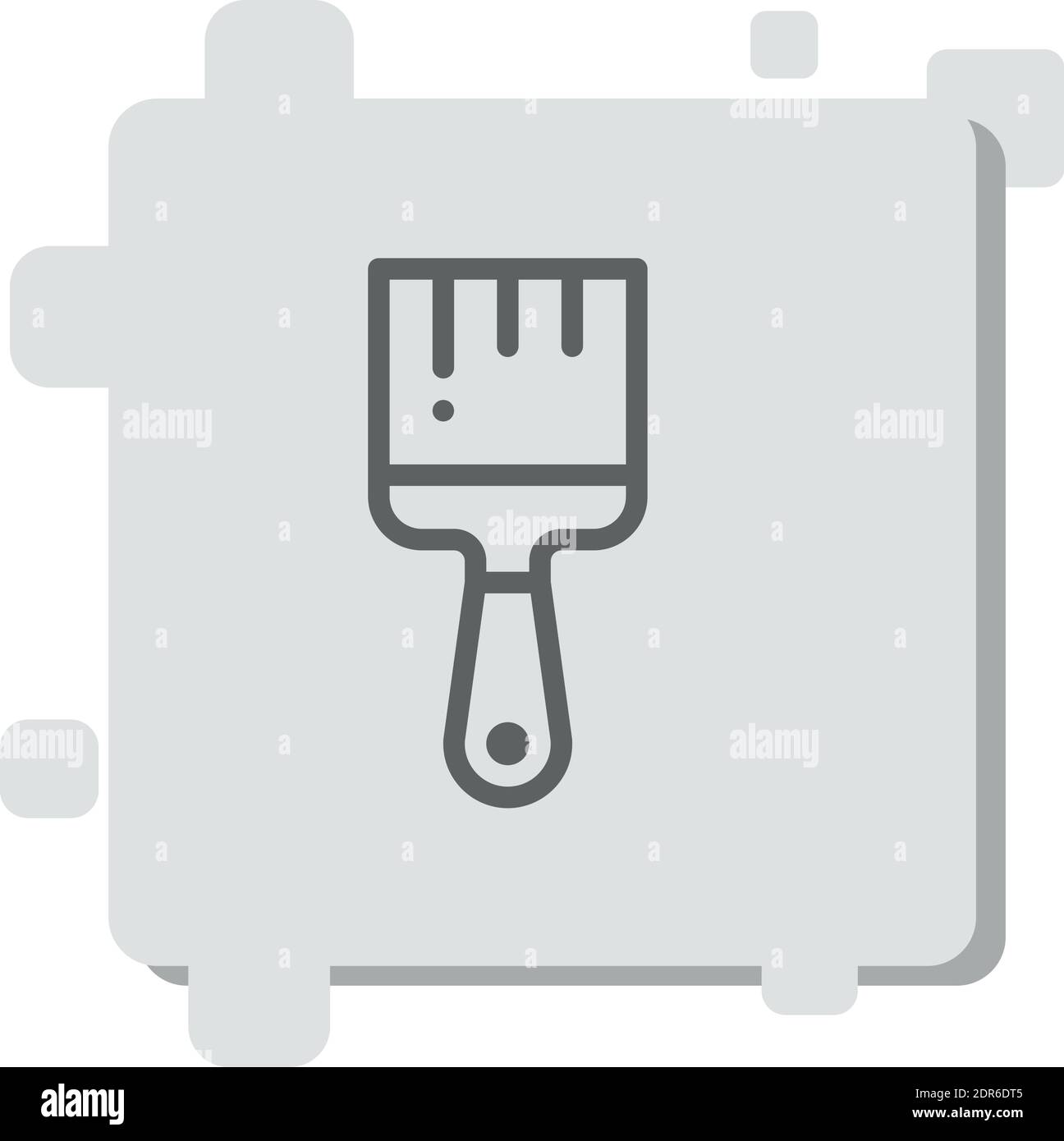 paint brush vector icon modern simple vector illustration Stock Vector ...