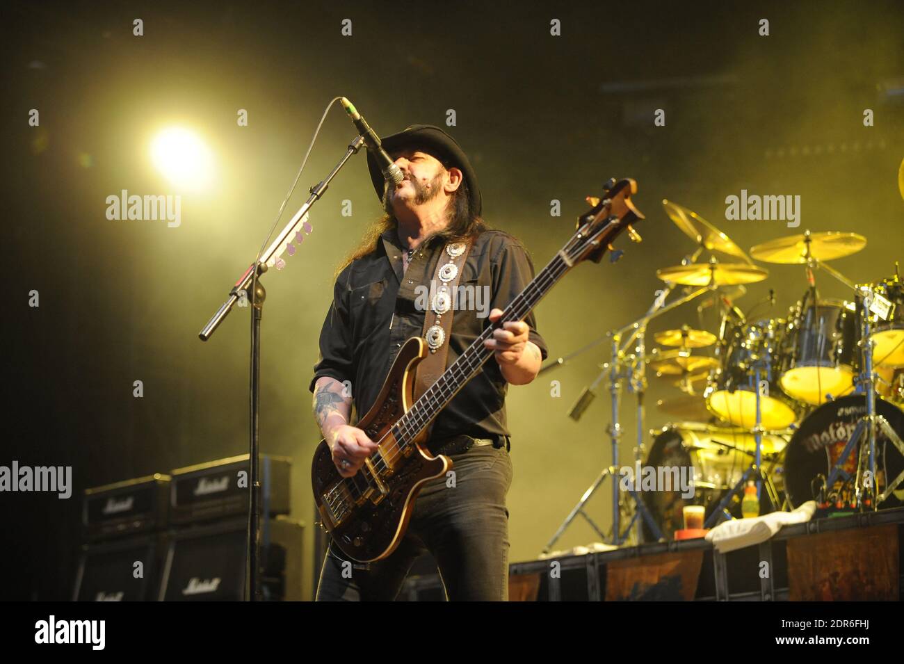 File Photo : Motorhead during the Paleo Festival in Nyon, Switzerland on  July 20, 2010. Motorhead frontman Lemmy has died aged 70, two days after  learning he had cancer, the British band