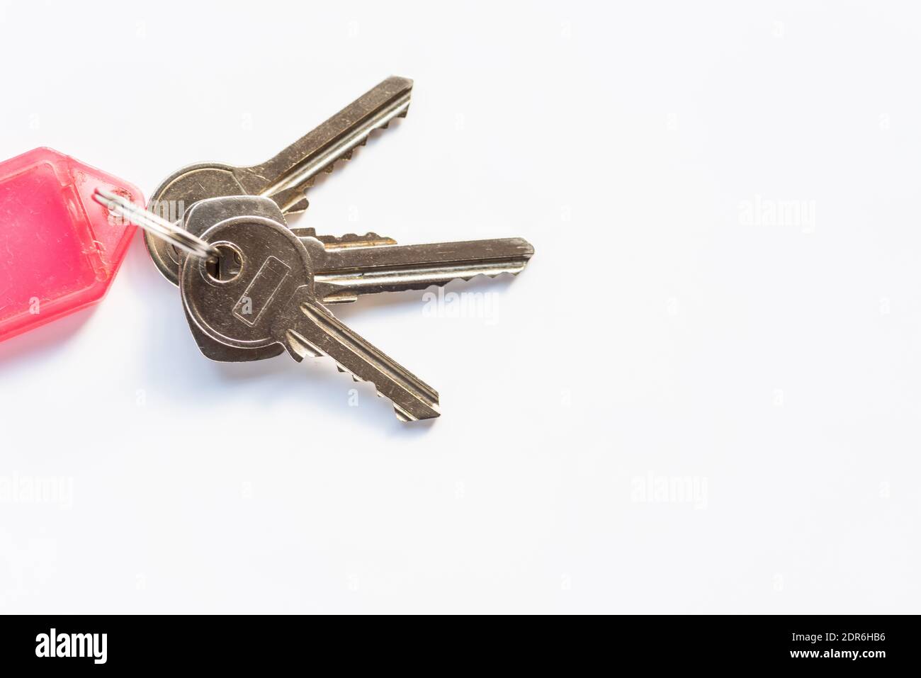 Keys isolated on white background Stock Photo