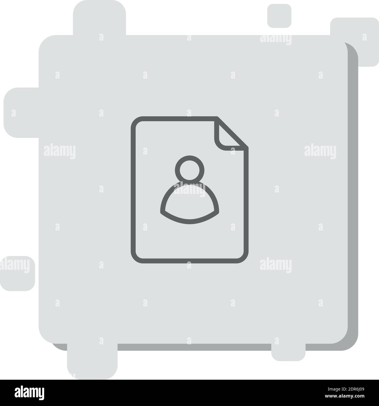 personal file vector icon modern simple vector illustration Stock Vector