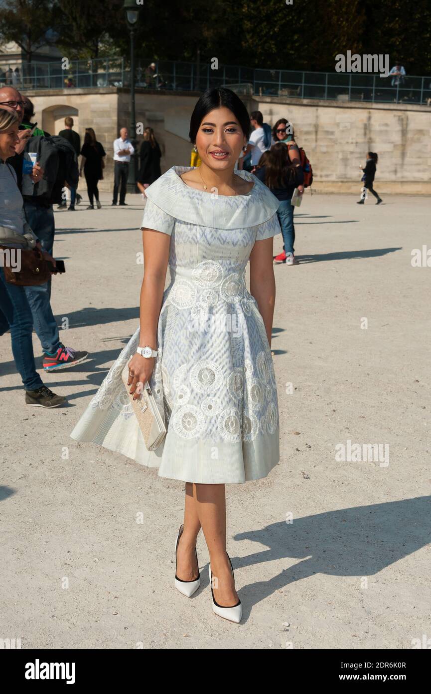 Princess Sirivannavari Nariratana of thailand attending the Elie Saab  Spring-Summer 2015/2016 Ready-To-Wear collection show at Espace Ephemere  Tuileries during Paris Fashion Week on October 3, 2015 in Paris, France.  Photo by Nicolas
