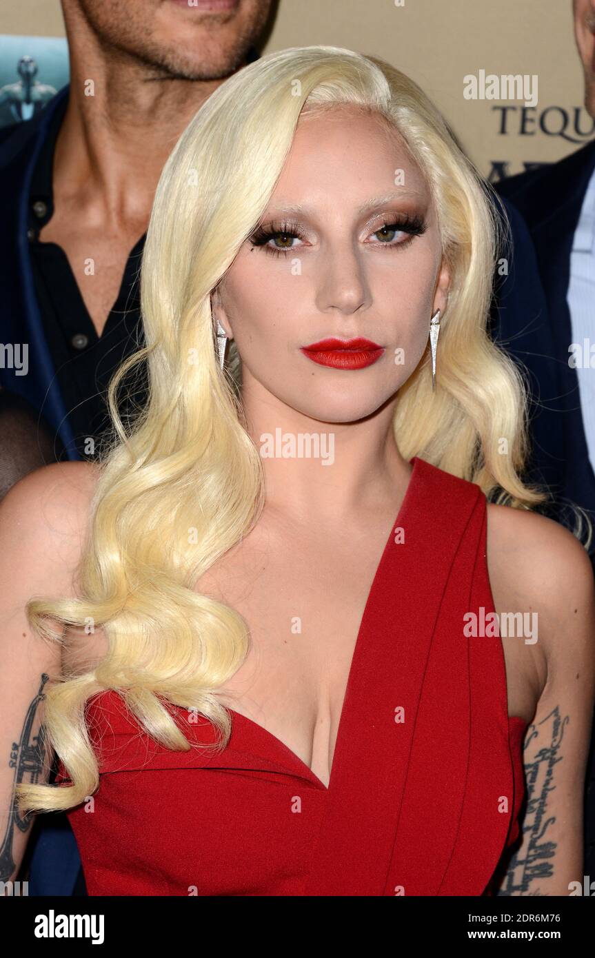 Lady Gaga attends the premiere screening Of FX's American Horror Story: Hotel at Regal Cinemas L.A. Live on October 3, 2015 in Los Angeles, CA, USA. Photo by Lionel Hahn/ABACAPRESS.COM Stock Photo