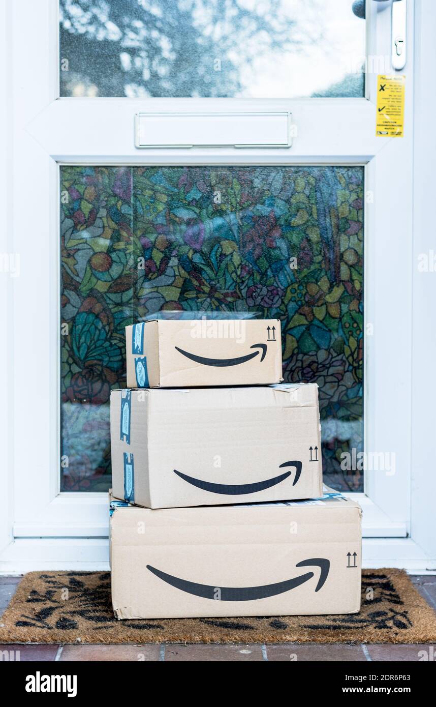 Amazon package Stock Photo