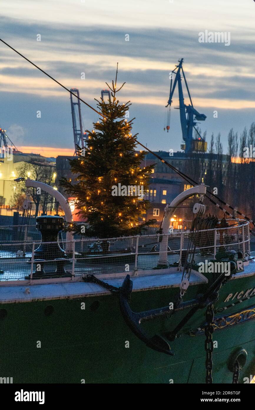 Hamburg im Advent während der Corona Pandemie im Dezember 2020 Stock Photo