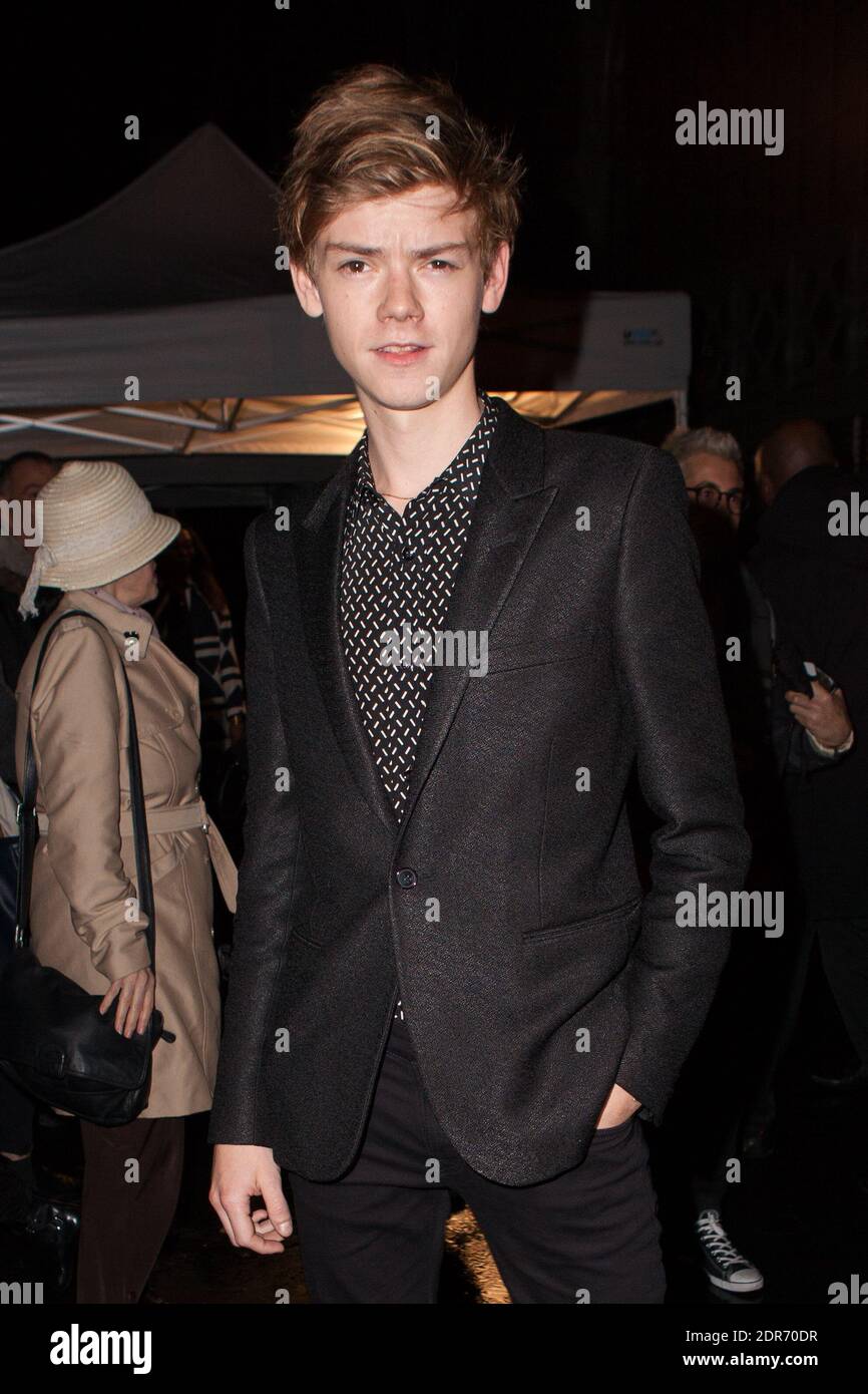 Thomas Brodie Sangster attending Saint Laurent s Spring Summer