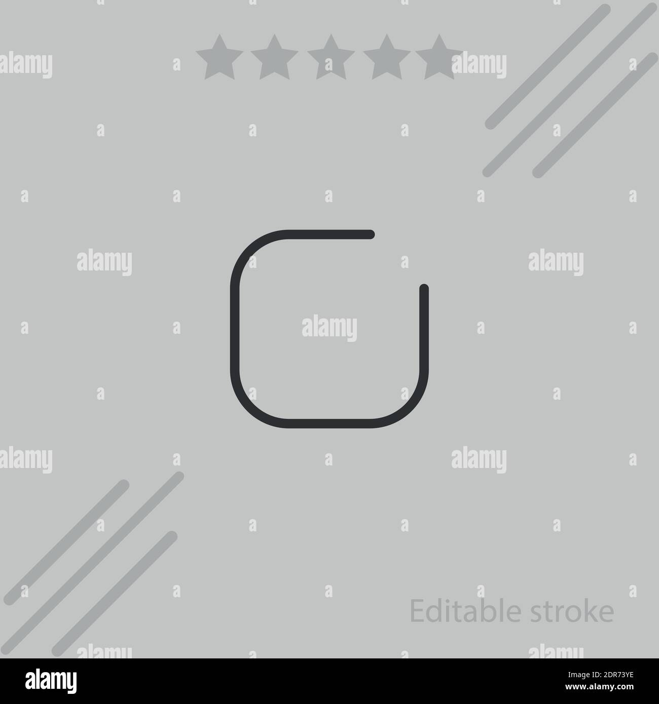 stop vector icon modern simple vector illustration Stock Vector Image ...