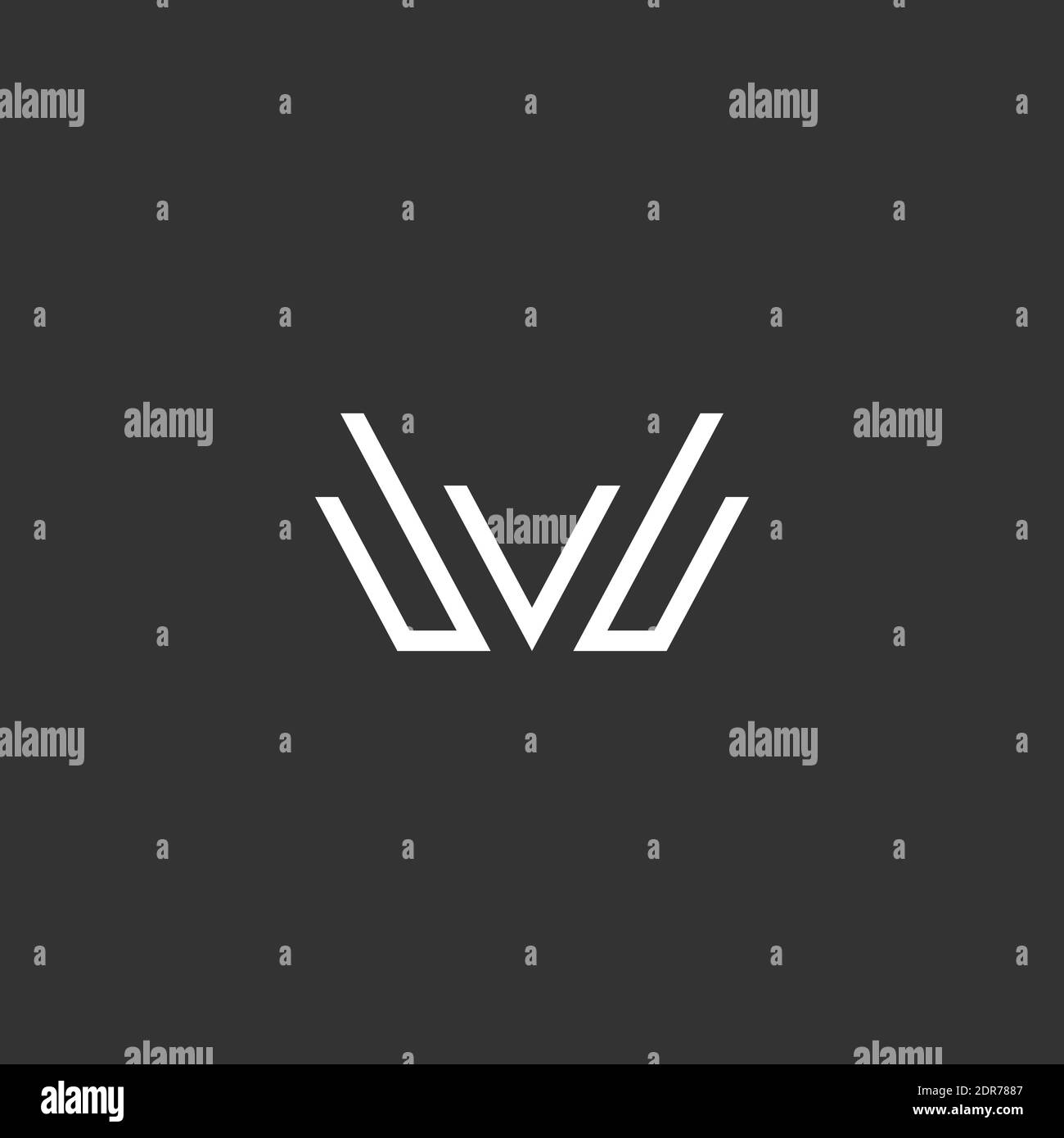 Letter W Logo Monogram Vector Template suitable for personal or company ...