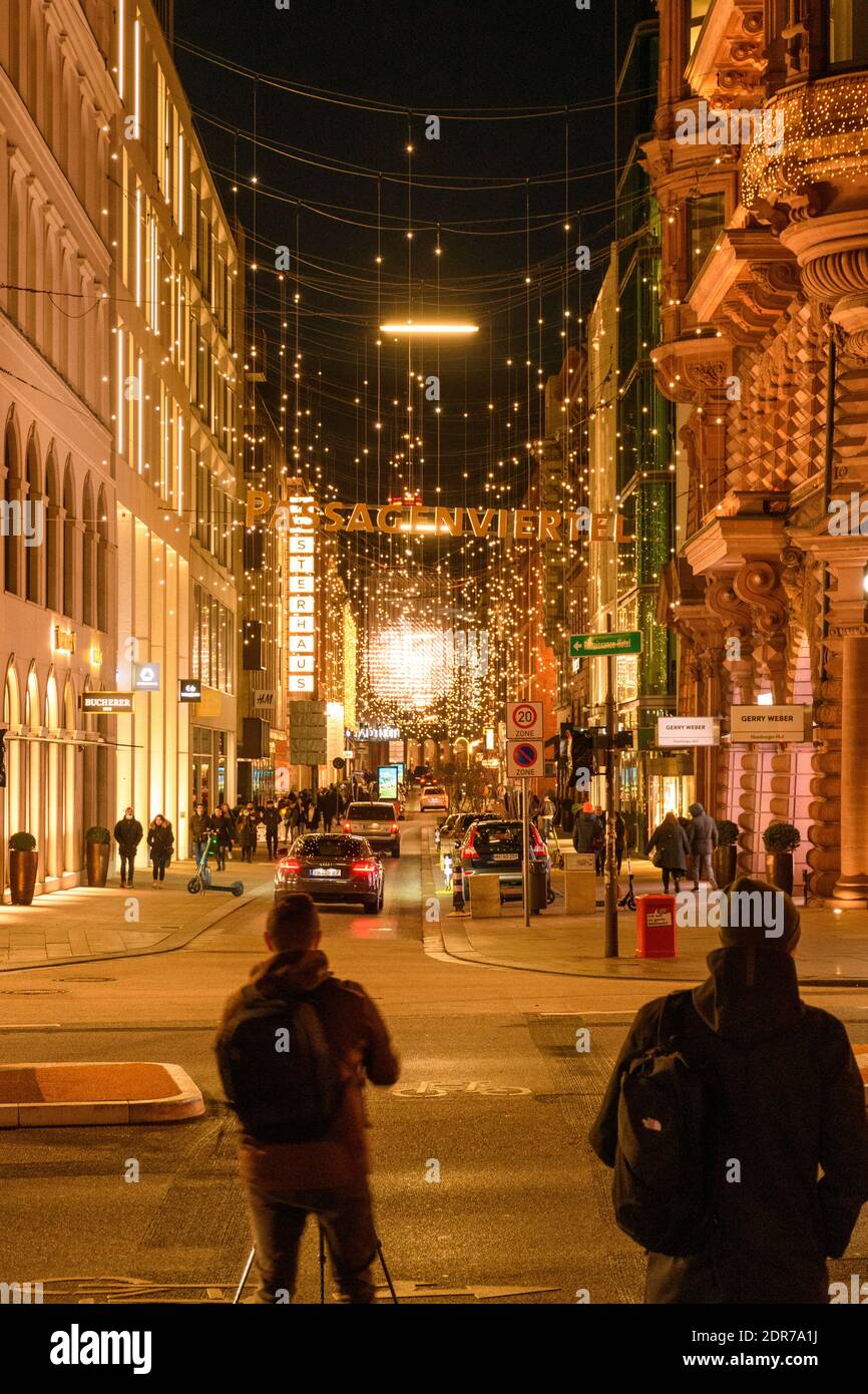 Hamburg im Advent während der Corona Pandemie im Dezember 2020 Stock Photo