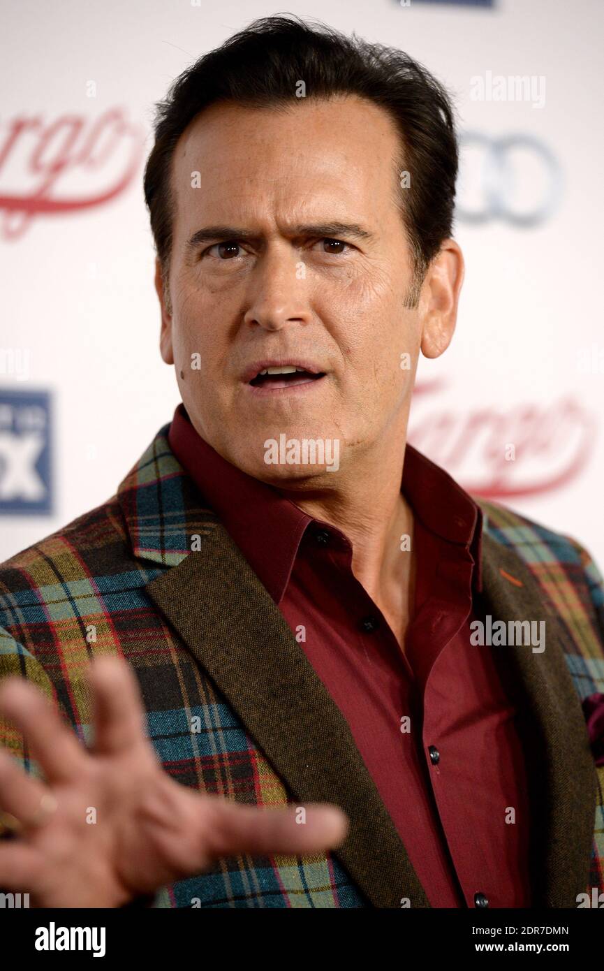 Bruce Campbell attends the premiere of FX's Fargo Season 2 held at