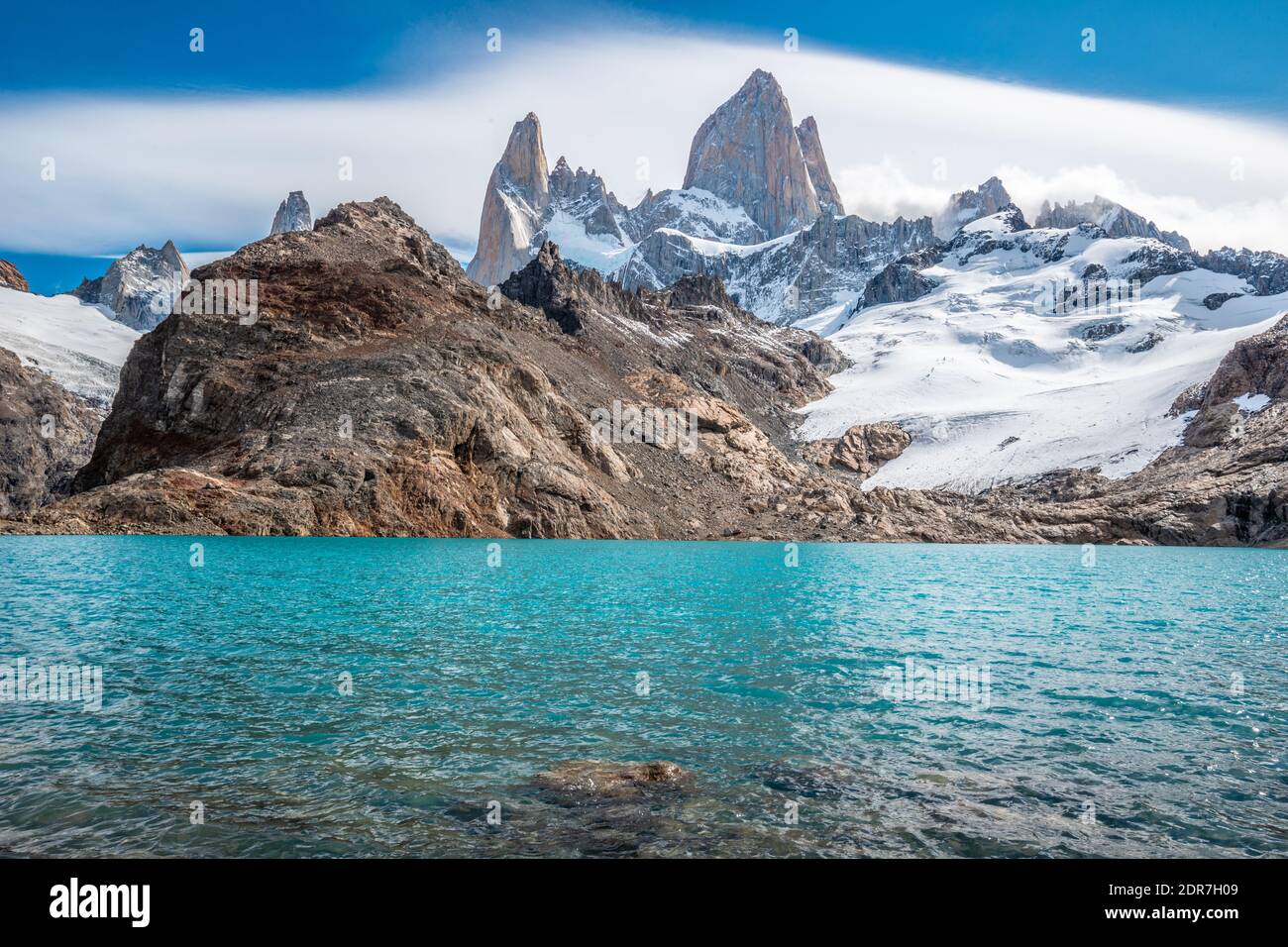 Laguna de los tres  in El Chalten Argentina Stock Photo