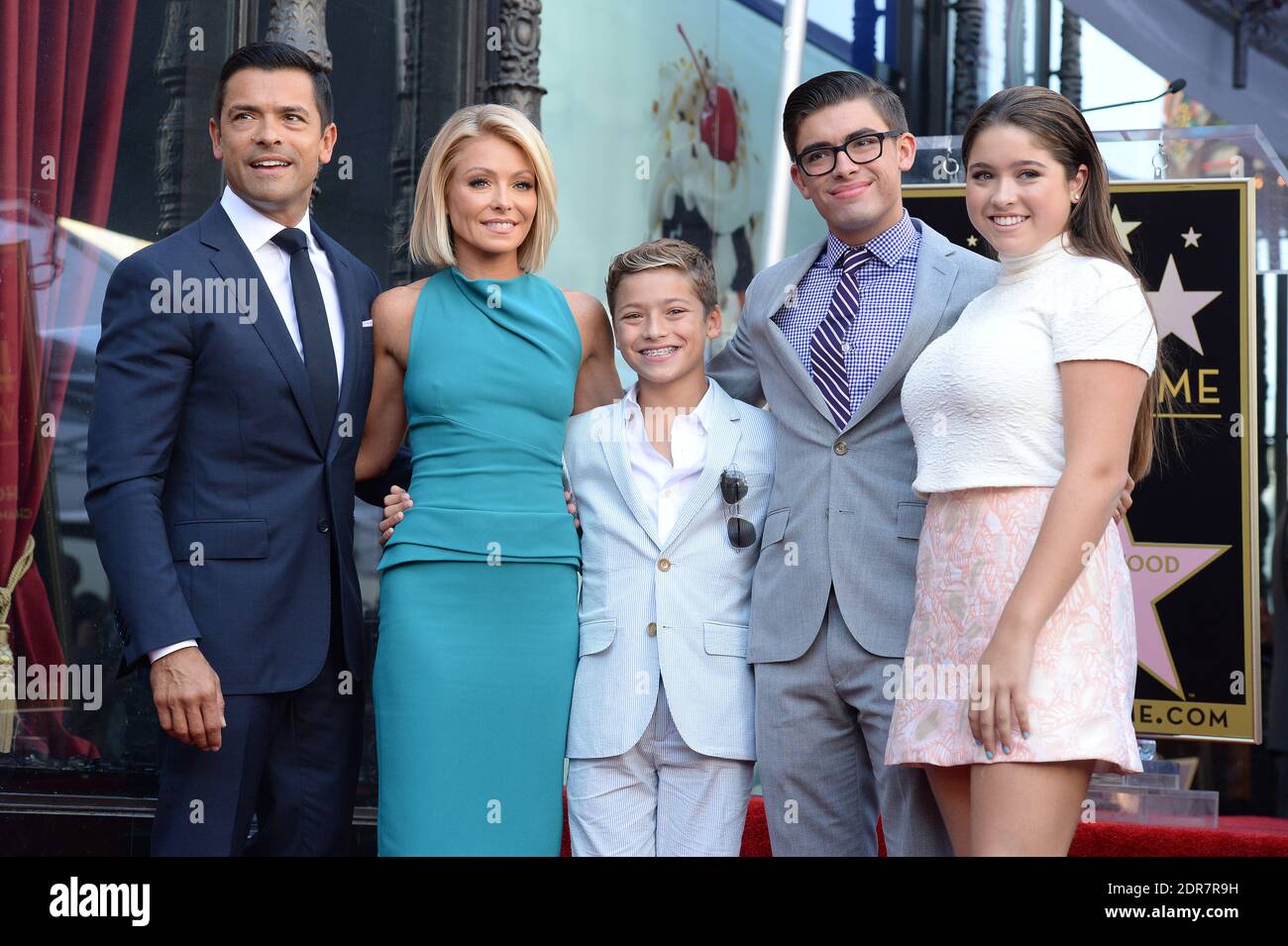 Mark Consuelos, Michael Consuelos, Lola Consuelos and Joaquin Consuelos