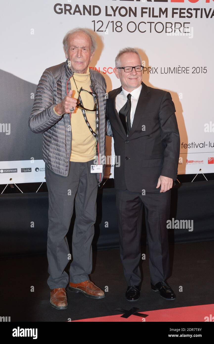 Actor Venantino Venantini with Thierry Fremaux at the Opening Ceremony of the 7th Lumiere Festival in Lyon, France on October 12, 2015. Photo Julien Reynaud/APS-Medias/ABACAPRESS.COM Stock Photo