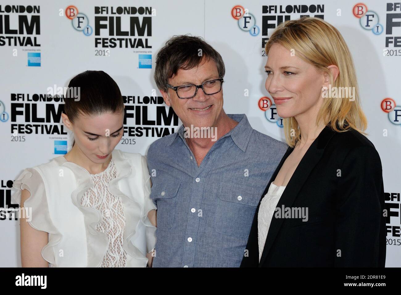 Rooney Mara, Todd Haynes and Cate Blanchett attending 'Carol' Photocall ...